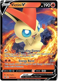 Victini V #SWSH104 by 5ban Graphics