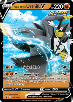 Rapid Strike Urshifu V #SWSH107 by 5ban Graphics