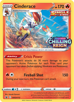 Cinderace #SWSH112 from SWSH Black Star Promos