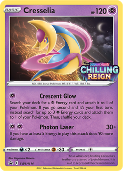 Cresselia #SWSH114 from SWSH Black Star Promos