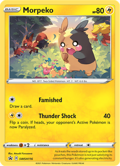 Morpeko #SWSH116 from SWSH Black Star Promos