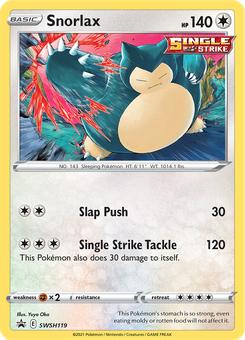 Snorlax #SWSH119 from SWSH Black Star Promos