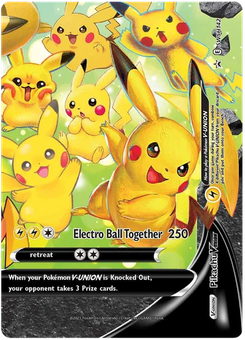 Pikachu V-Union #SWSH142 from SWSH Black Star Promos