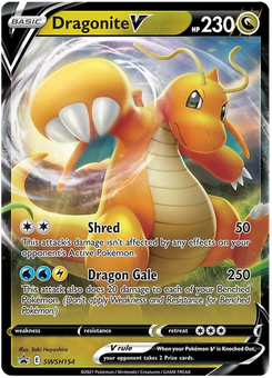 Dragonite V #SWSH154 from SWSH Black Star Promos
