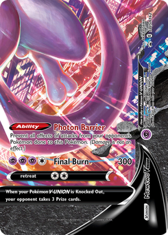 Mewtwo V-Union #SWSH162 from SWSH Black Star Promos