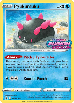 Pyukumuku #SWSH169 from SWSH Black Star Promos