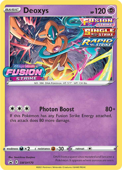 Deoxys #SWSH170 from SWSH Black Star Promos