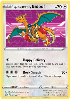 Special Delivery Bidoof #SWSH177 from SWSH Black Star Promos