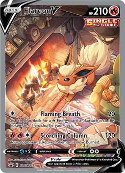 Flareon V #SWSH179 from SWSH Black Star Promos