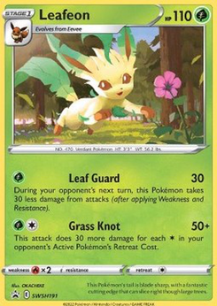 Leafeon #SWSH191 from SWSH Black Star Promos