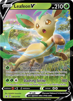 Leafeon V #SWSH194 from SWSH Black Star Promos