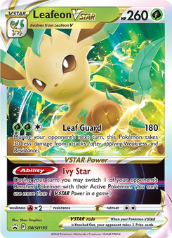 Leafeon VSTAR #SWSH195 by 5ban Graphics