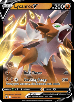 Lycanroc V #SWSH199 from SWSH Black Star Promos