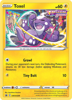 Toxel #SWSH209 from SWSH Black Star Promos
