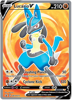 Lucario V #SWSH213 by Takuyaa