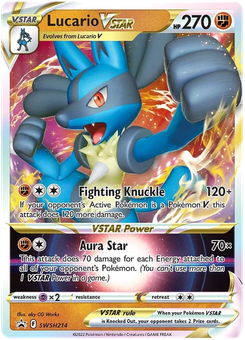 Lucario VSTAR #SWSH214 from SWSH Black Star Promos