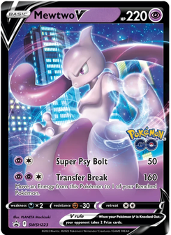Mewtwo V #SWSH223 from SWSH Black Star Promos