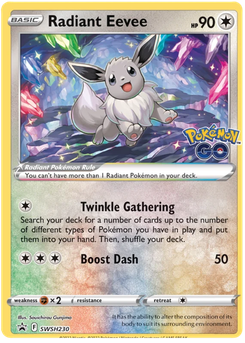 Radiant Eevee #SWSH230 from SWSH Black Star Promos