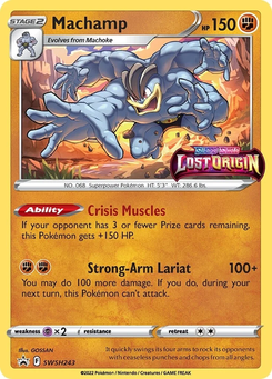 Machamp #SWSH243 from SWSH Black Star Promos