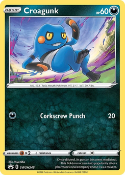Croagunk #SWSH245 from SWSH Black Star Promos