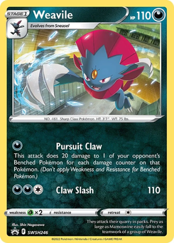 Weavile #SWSH246 from SWSH Black Star Promos
