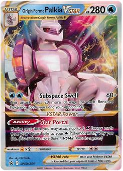 Origin Forme Palkia VSTAR #SWSH254 from SWSH Black Star Promos