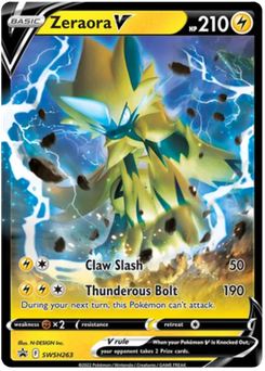 Zeraora V #SWSH263 from SWSH Black Star Promos