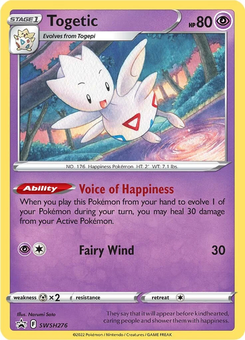 Togetic #SWSH276 from SWSH Black Star Promos