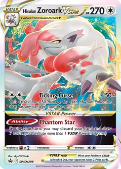 Hisuian Zoroark VSTAR #SWSH298 from SWSH Black Star Promos
