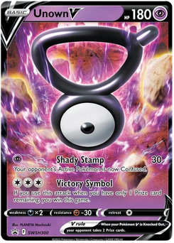 Unown V #SWSH300 from SWSH Black Star Promos
