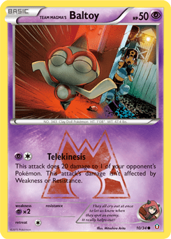 Team Magma's Baltoy #10 from Double Crisis