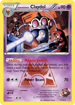 Team Magma's Claydol #11 from Double Crisis