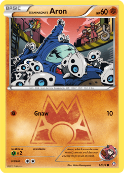 Team Magma's Aron #12 from Double Crisis