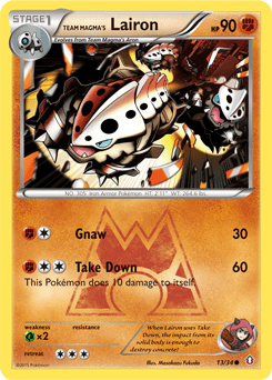 Team Magma's Lairon #13 from Double Crisis