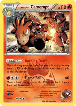 Team Magma's Camerupt #2 from Double Crisis