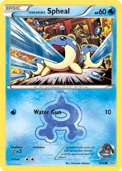 Team Aqua's Spheal #3 from Double Crisis