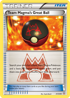 Team Magma's Great Ball #31 from Double Crisis