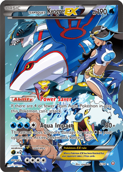 Team Aqua's Kyogre-ex #6 from Double Crisis