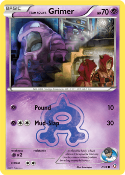Team Aqua's Grimer #7 from Double Crisis