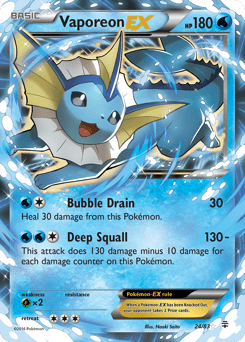 Vaporeon-EX #24 from Generations