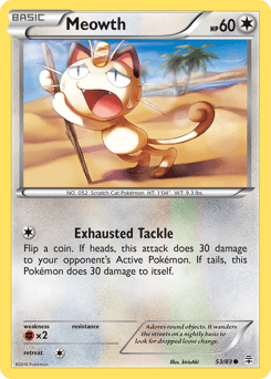 Meowth #53 from Generations