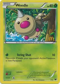 Weedle #1 from McDonald's Collection 2014