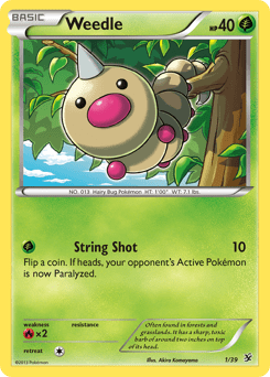 Weedle #1 from Kalos Starter Set