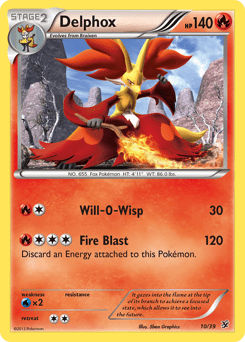 Delphox #10 from Kalos Starter Set