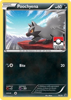 Poochyena #16 from Kalos Starter Set
