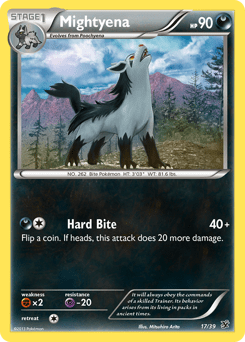 Mightyena #17 from Kalos Starter Set