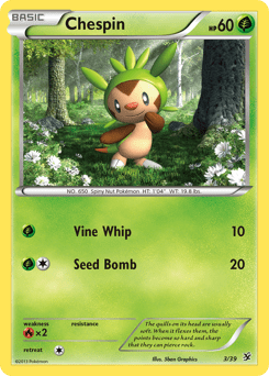 Chespin #3 from Kalos Starter Set