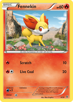 Fennekin #8 from Kalos Starter Set