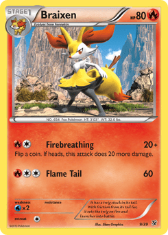 Braixen #9 from Kalos Starter Set