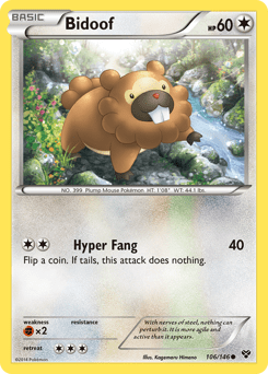 Bidoof #106 from XY